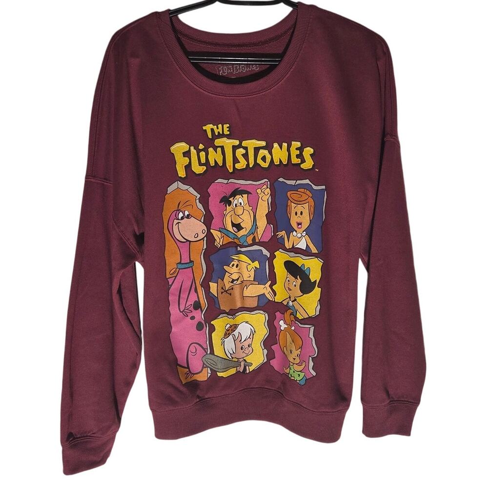 Vintage The Flintstones Pullover Sweater - Size XL